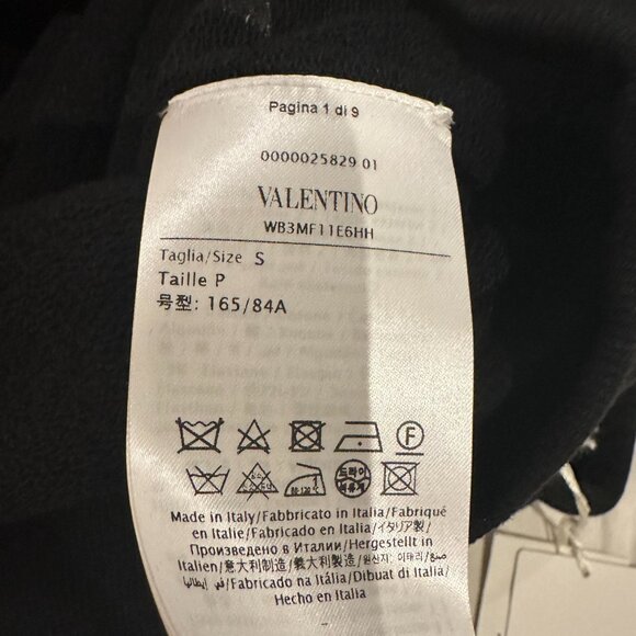 Valentino Sequin Logo Detail Hoodie Rare - Picture 8 of 8